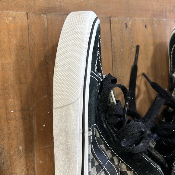 Vans hi top black checkerboard sneakers - Picture 7 of 12